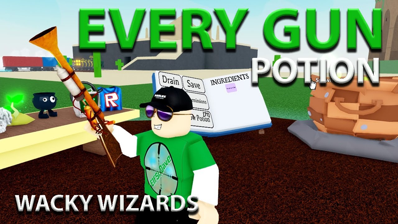 How to Make All Gun Potions Wacky Wizards Roblox