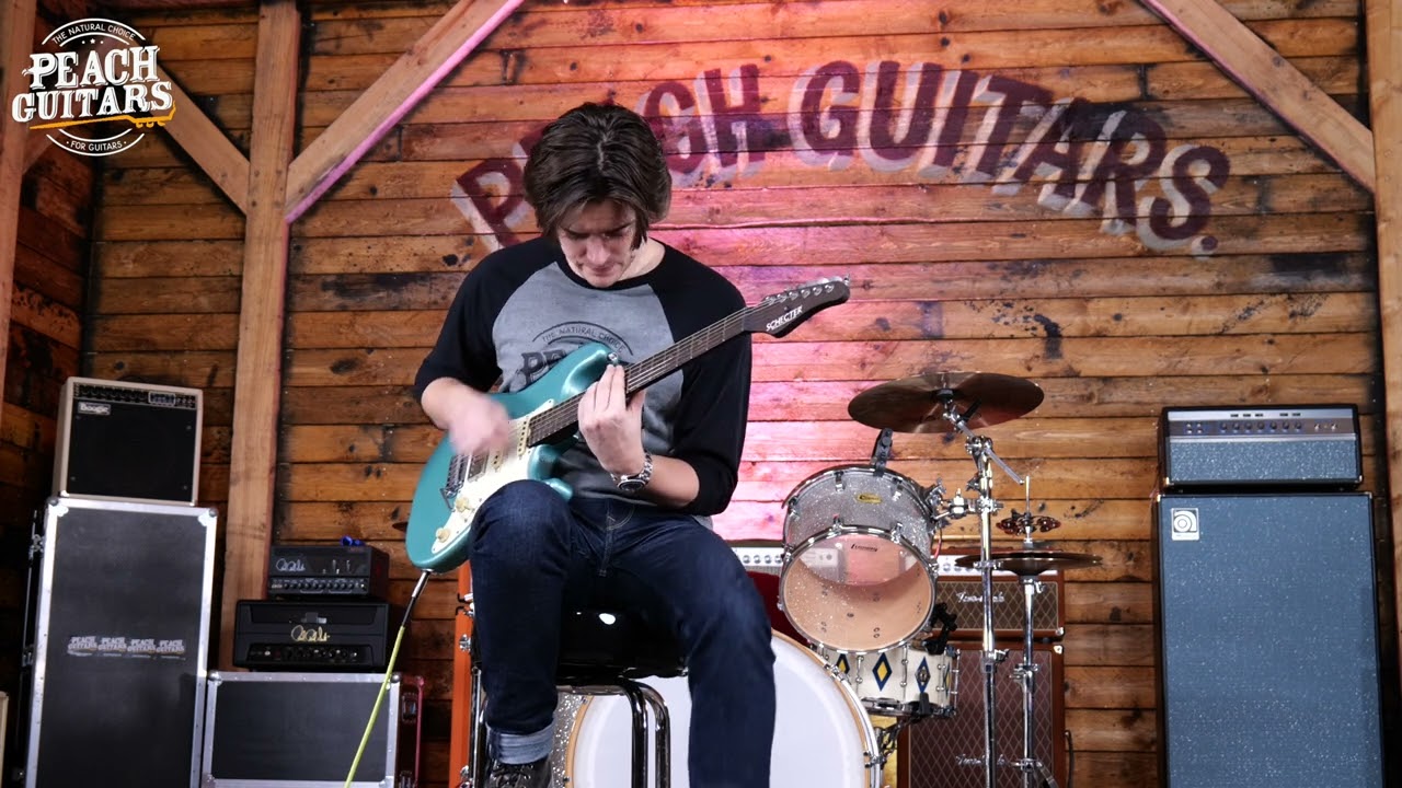 Schecter USA Custom Shop Nick Johnston Trad Teal Green HSS