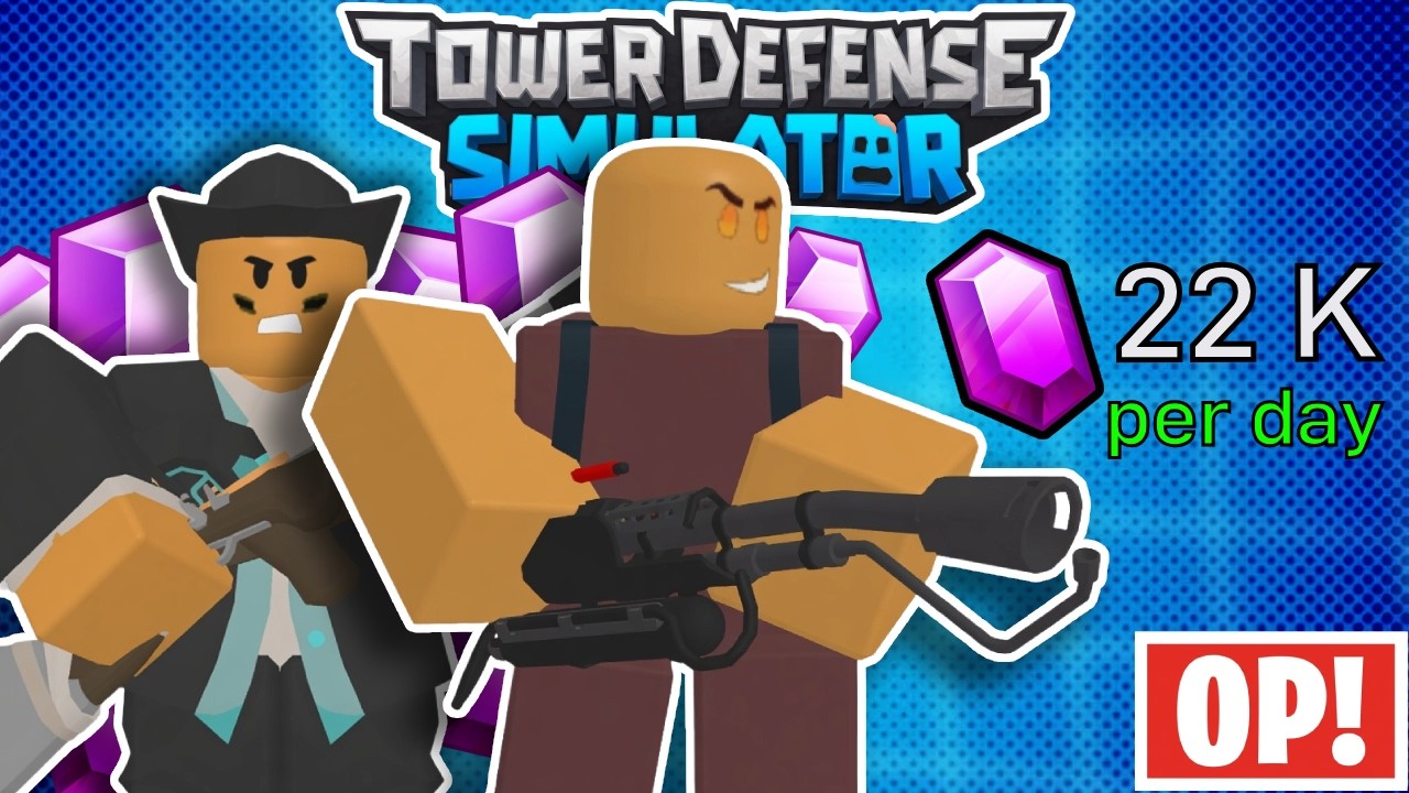 BEST Solo Hardcore Gems MACRO in Tower Defense Simulator