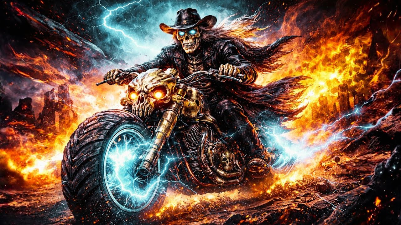 RUNNING ON BONE AND LIGHTNING ⚡ Dark Country Rock | Cinematic Outlaw