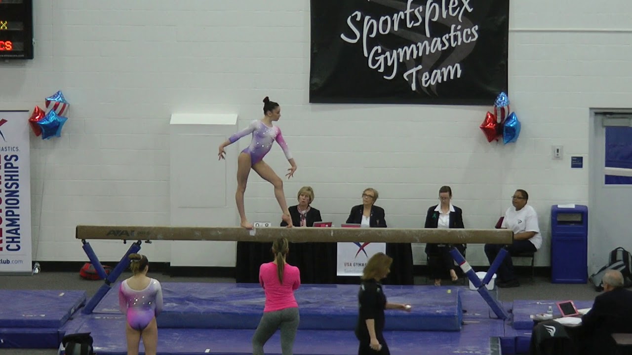Ariel Posen Beam - 2018 Level 10 Regionals - Level 10