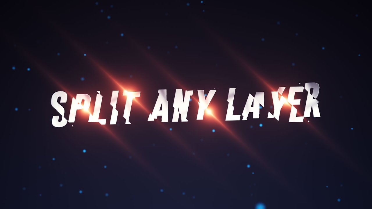 After Effects Tutorial - Split Text Intro
