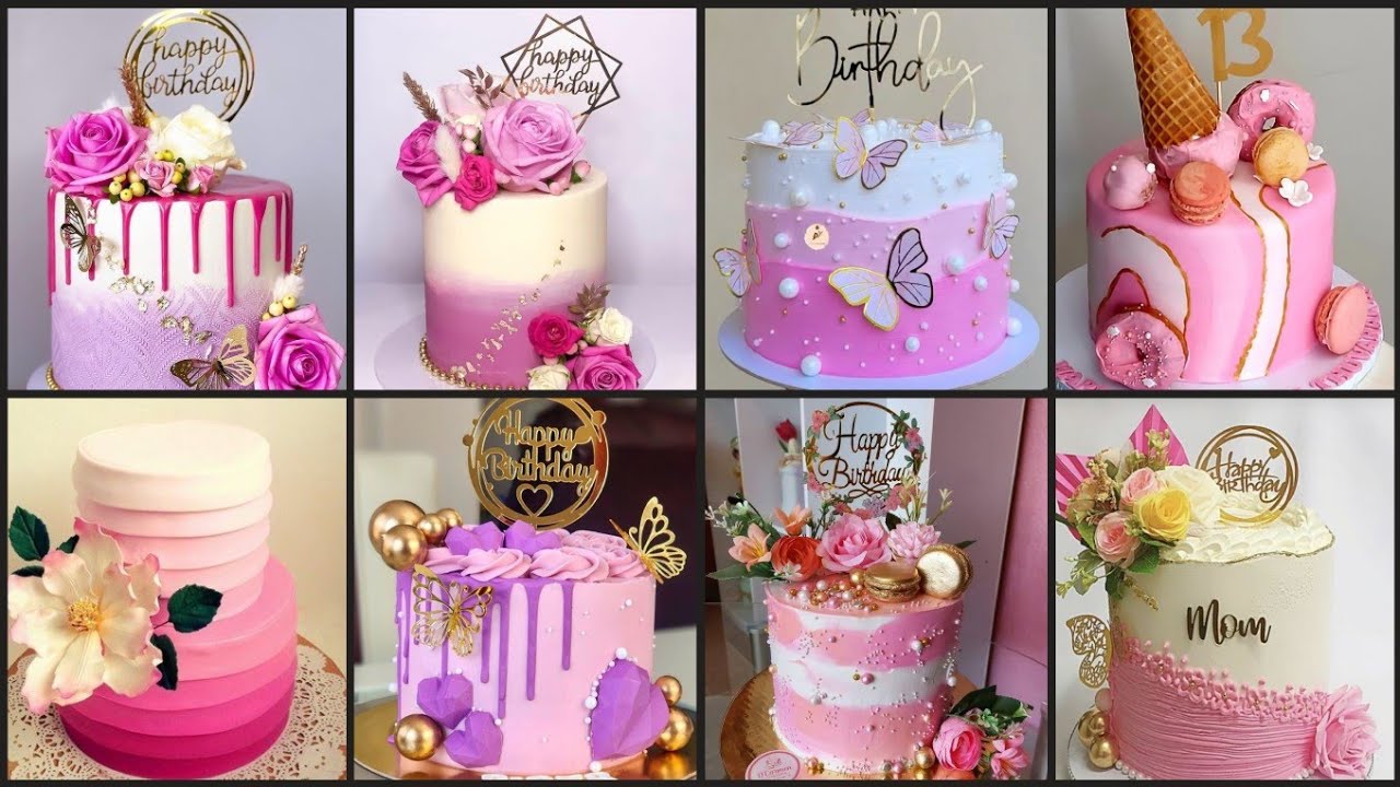 Best Pink Theme Cake Decorating ideas | Pink Colour Cake Design | Pink Cake Decoration