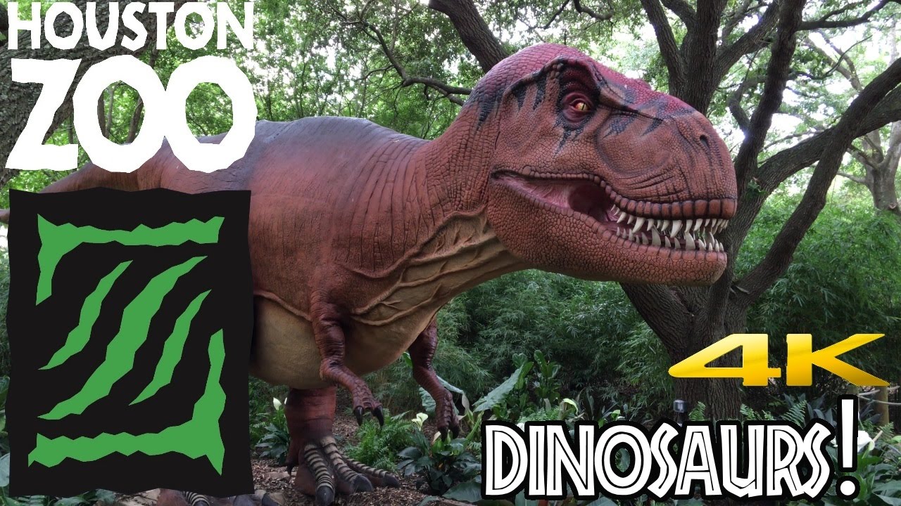 Dinosaurs at the Houston Zoo in 4K