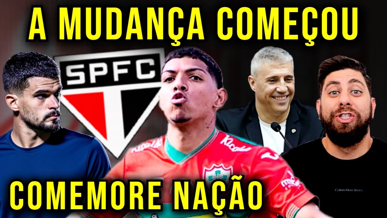 MUDANÇA TOTAL SIM!!! SÃO PAULO AGORA ANIMA DEMAIS A TORCIDA! SPFC SE REFORÇA!