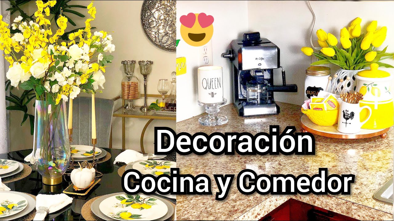 DIY DECORANDO LA COCINA Y COMEDOR CON LIMONES EN AMARILLO