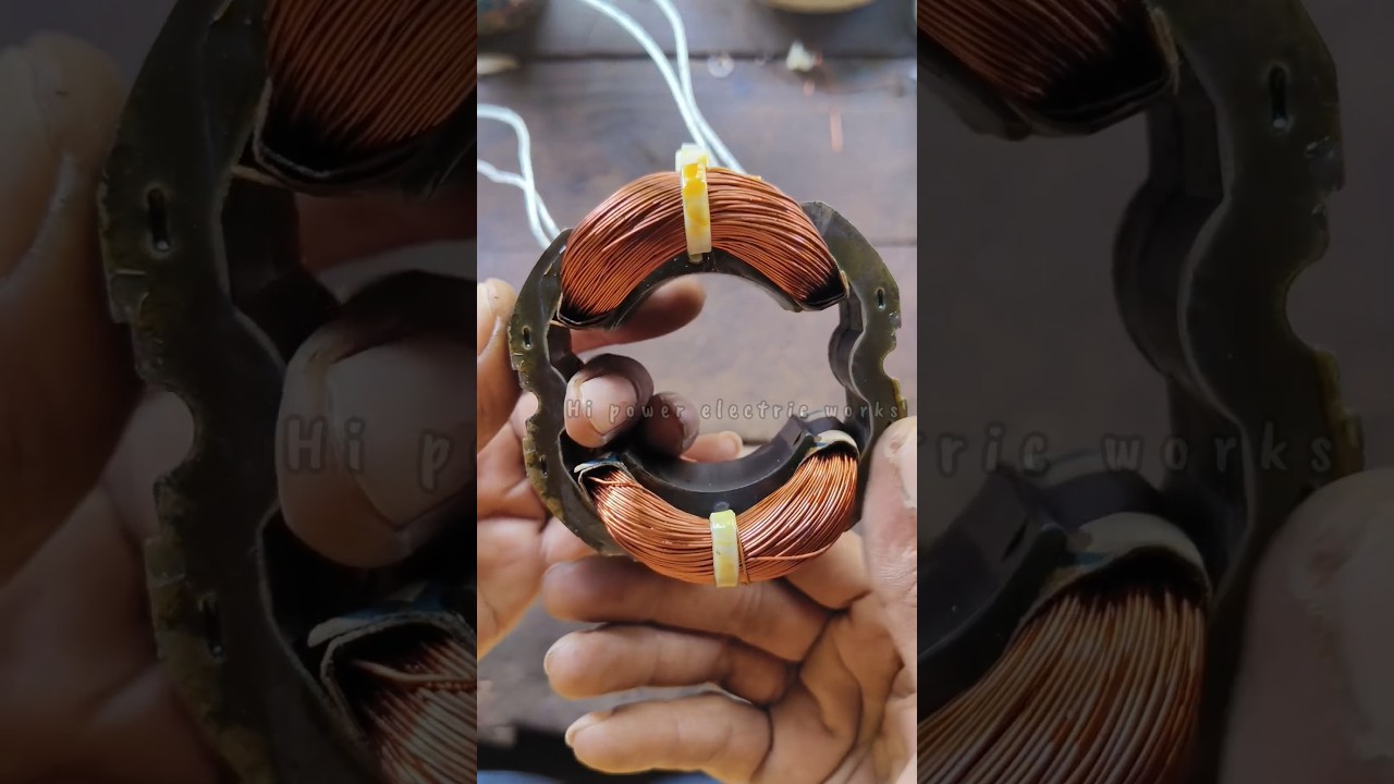 26 mm mixer grinder field coil winding data #moterwinding #motorconnection #electrical #shorts
