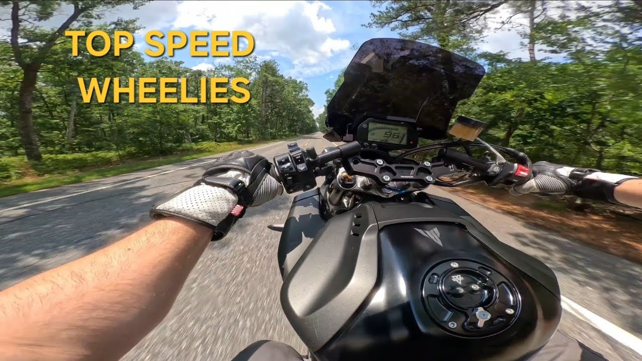YAMAHA MT10 TOP SPEED WHEELIES POV 4K