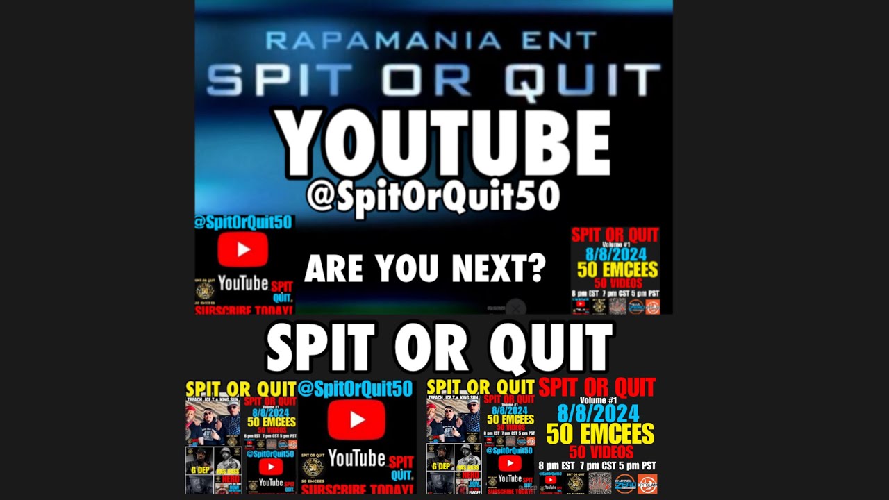 Vol #1 SPIT OR QUIT!  Premiere 50 Emcees Honoring DJ KAYSLAY.. THE LEGACY CONTINUES.