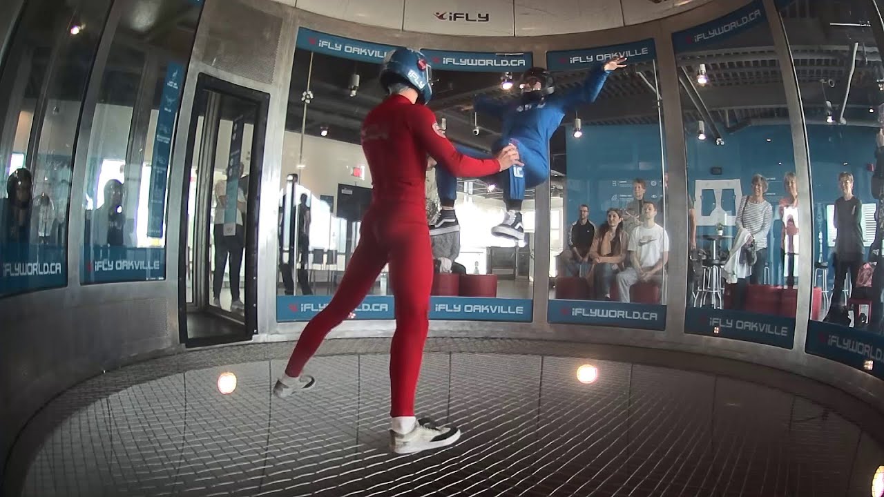 First time sit flying in the wind tunnel