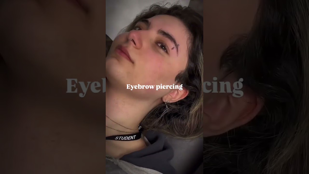 Eyebrow piercing ✨ #piercing