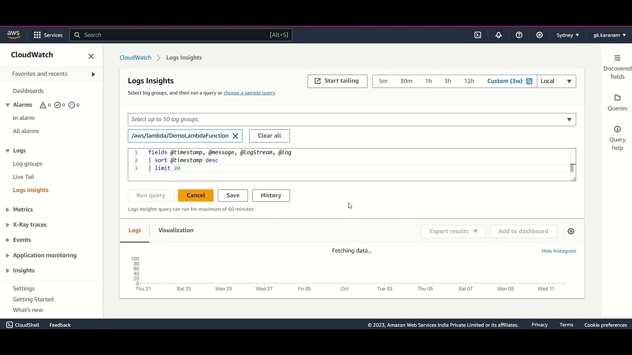 Getting Started with AWS CloudWatch Logs | beginner tutorial for checking AWS cloud watch logs