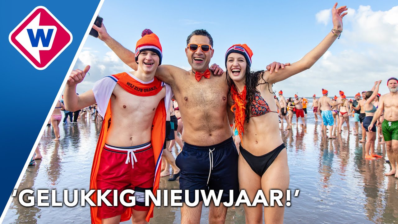 Samenvatting: nieuwjaarsduik op Scheveningen 2024