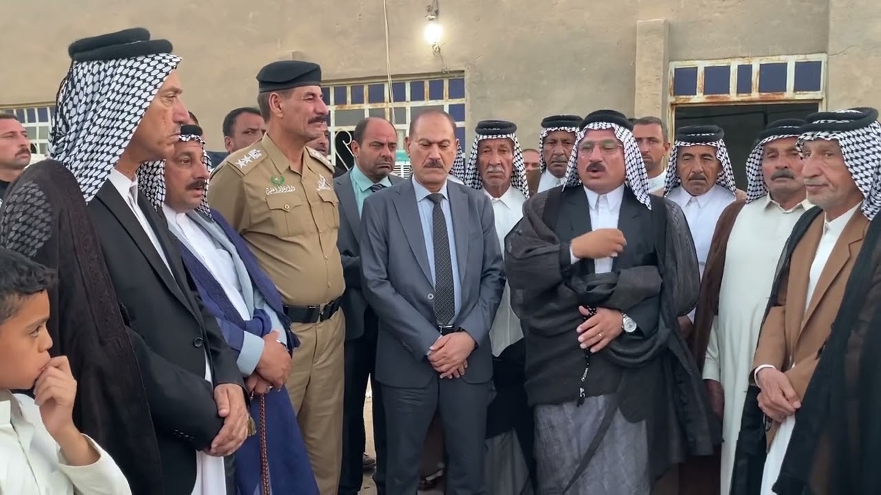 كلمة الامير ابو قسور امير بني حسن في فاتحة المغدور احمد المسلماوي بحضور شيخ بني مسلم نعمه المسلماوي