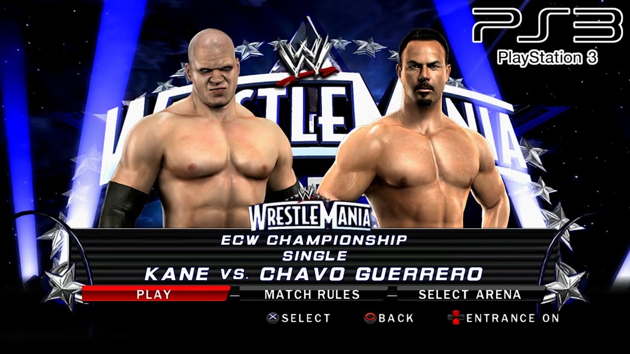 WWE SmackDown VS Raw 2010 PS3 - Kane VS Chavo Guerrero [2K][mClassic]