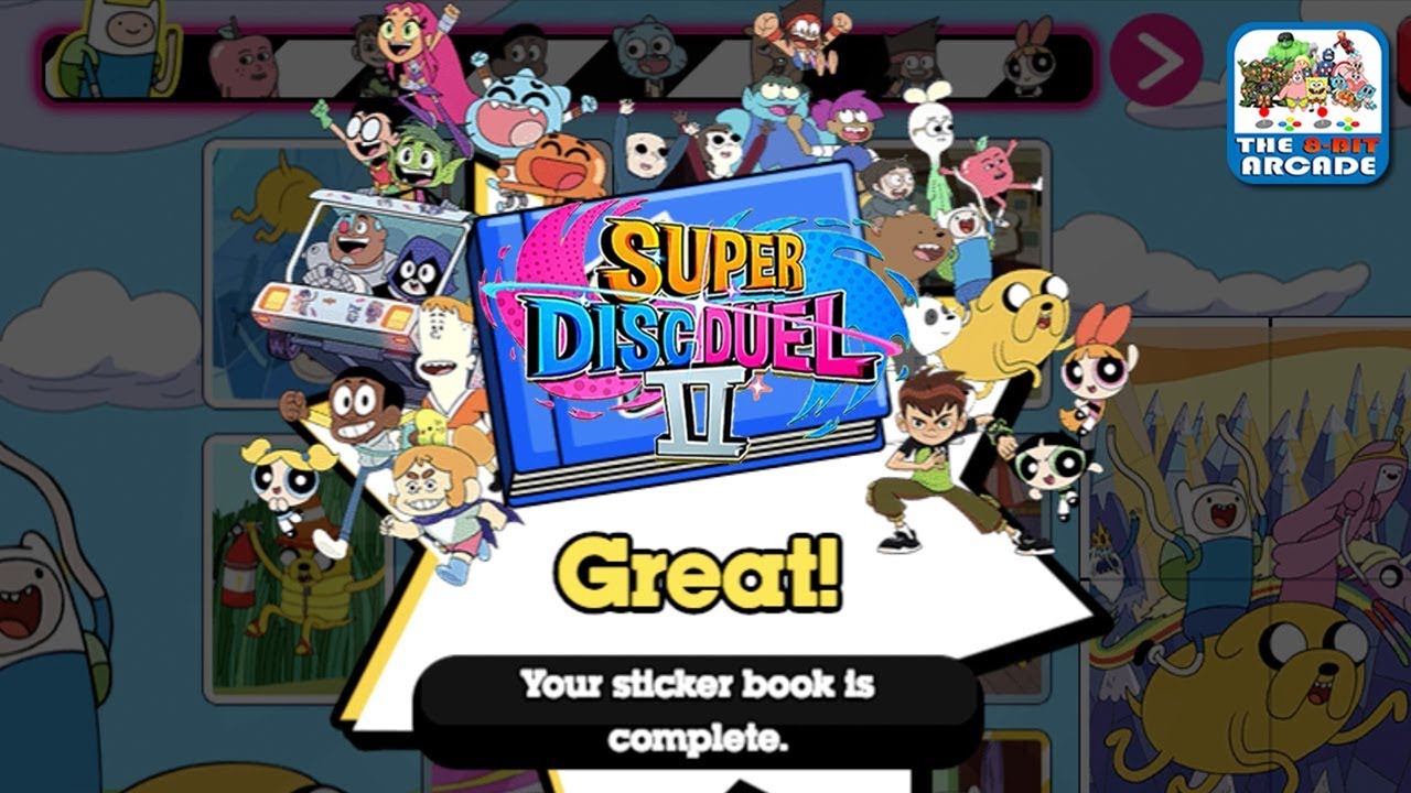 Gumball: Super Disc Duel 2 - My Sticker Book is Finally Complete! (CN Games)