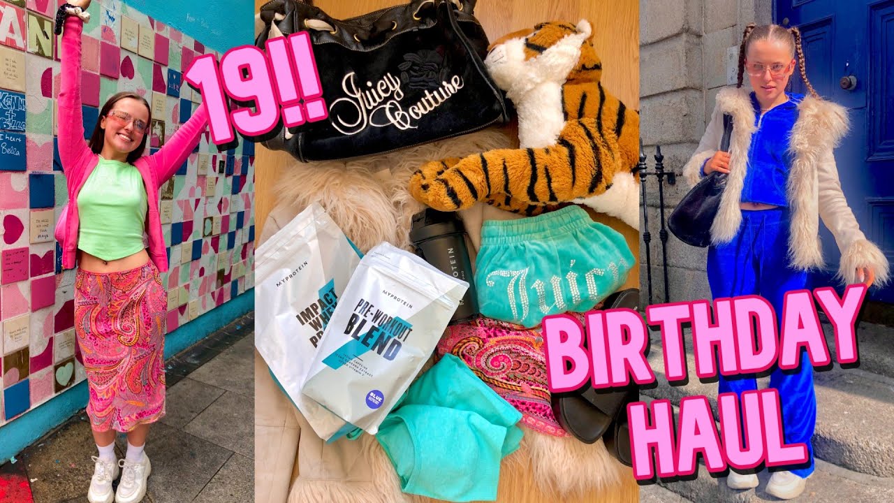 19th BIRTHDAY HAUL, Urban Outfitters, Juicy Couture, MyProtein, ft Rated Global | Ellen Clarke