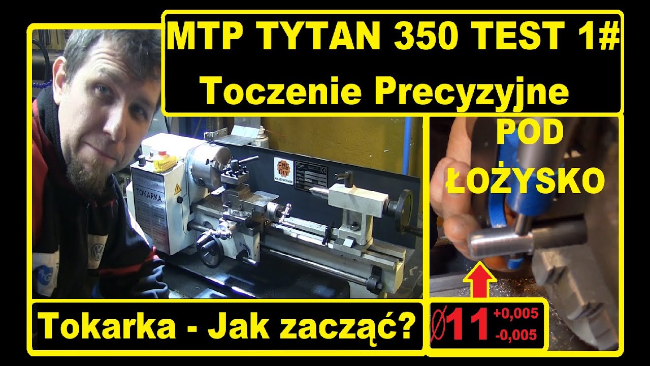 Tokarka Podstawy + test  Precyzyjne toczenie na tokarce MTP Tytan350 stali  Mini Lathe jaką kupić?
