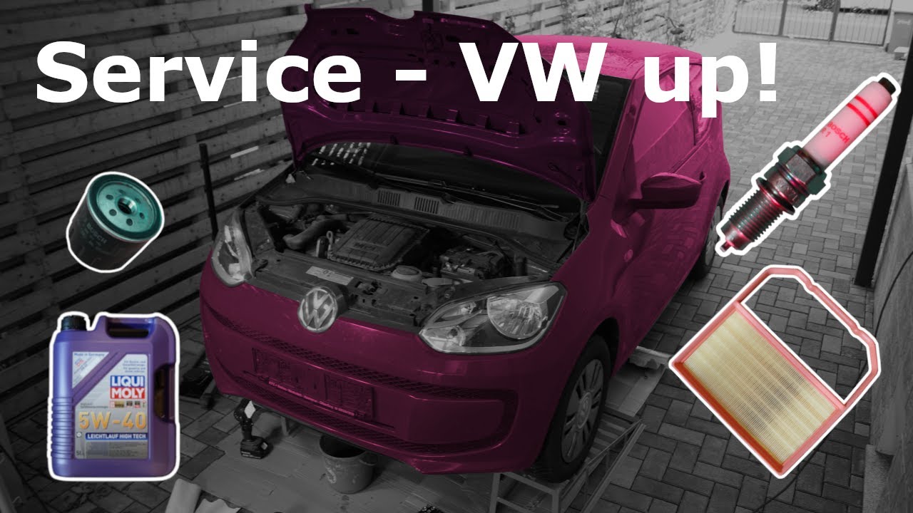 Kleiner Service: Ölwechsel, Luft- & Pollenfilter, Zündkerzen, etc. | VW up! 1.0 MPI 44kW | 017