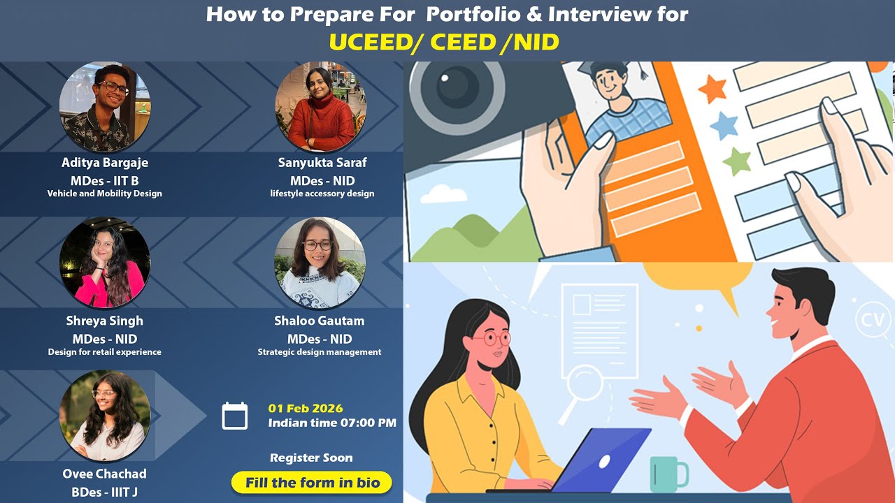 How to Prepare For  Portfolio & Interview forUCEED/ CEED /NID