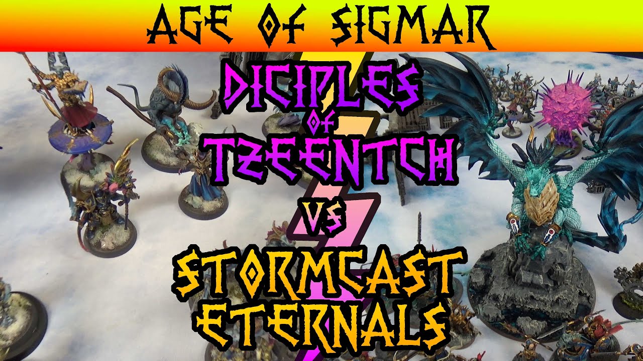 [NEW] Disciples of Tzeentch vs Stormcast Eternals | Age of Sigmar | 2000 Point Battle Report
