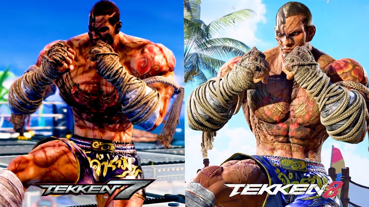 Tekken 7 vs Tekken 8 - Fahkumram Comparison