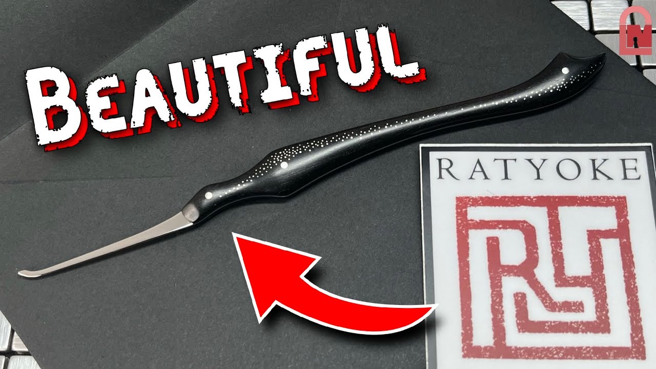 Ratyoke Custom Lock Pick - Ebony and Silver