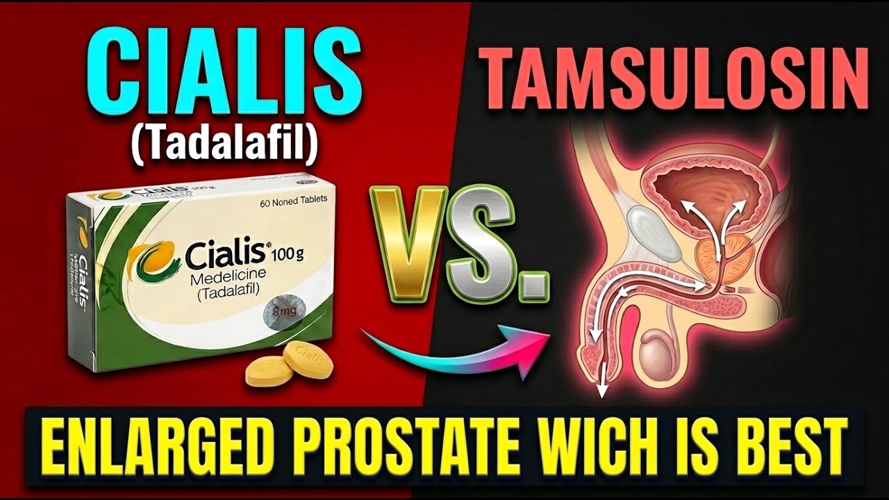 Cialis vs Tamsulosin: Which Is Better for Enlarged Prostate? Doctor Explains
