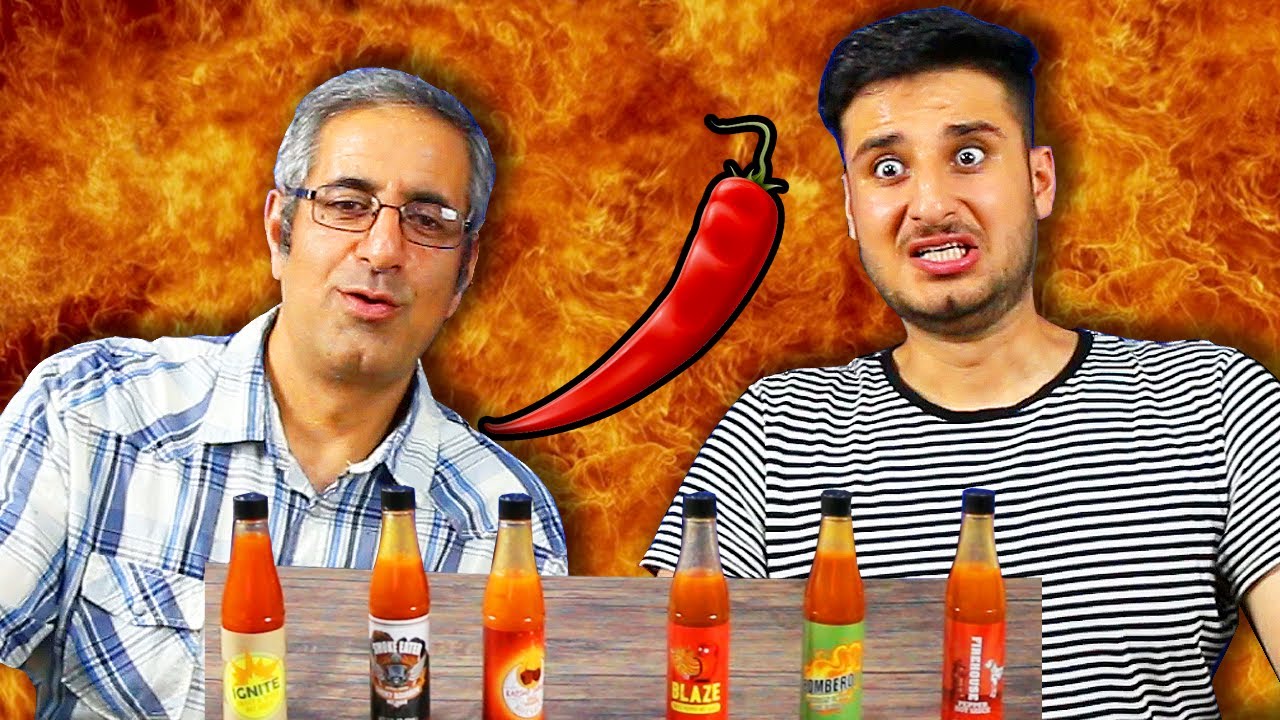 چالش تند ترین سس با باباممم 😱 SPICY FOOD CHALLENGE