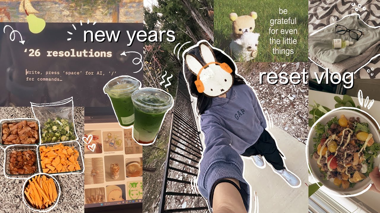 ‘26 RESET days ☆ groceries, food prep, cleaning, ‘26 resolutions, sweet potato brownies