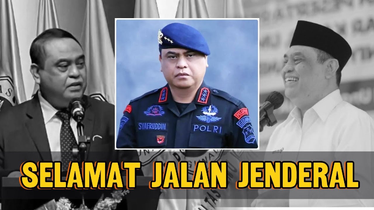 Kabar Duka, Komjen Pol (Purn) Syafruddin Kambo Berpulang