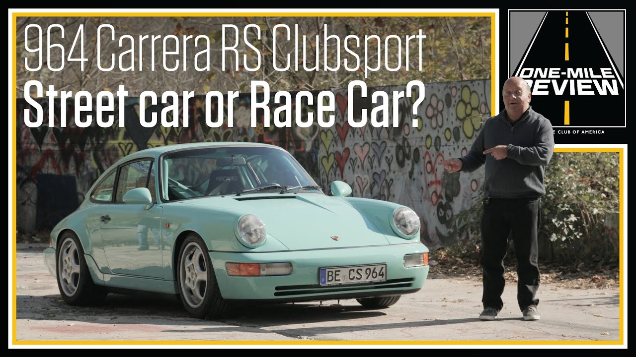 Race car for the street: 1992 Porsche 964 Carrera RS Clubsport | One-Mile Review