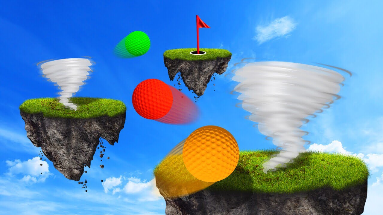 CRAZY TORNADO SKILL COURSE! (Golf It)