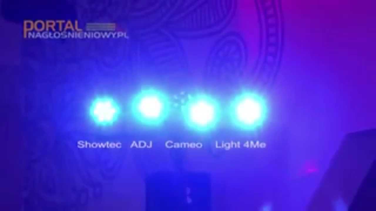MUSIC EXPRESS - TEST 4x FLAT PAR LED 7x3W