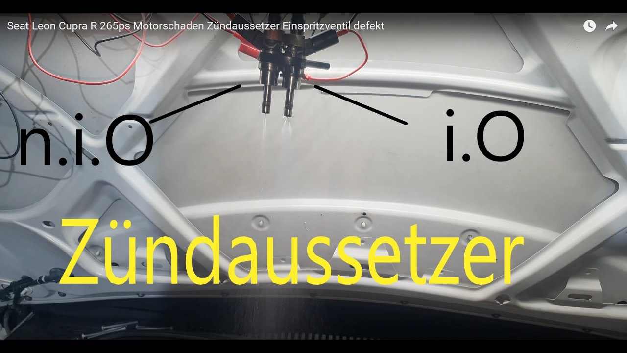 Teil 1 Seat Leon Cupra R 2.0 TFSI 265ps Fehlzündung Zündaussetzer Einspritzventil Misfire
