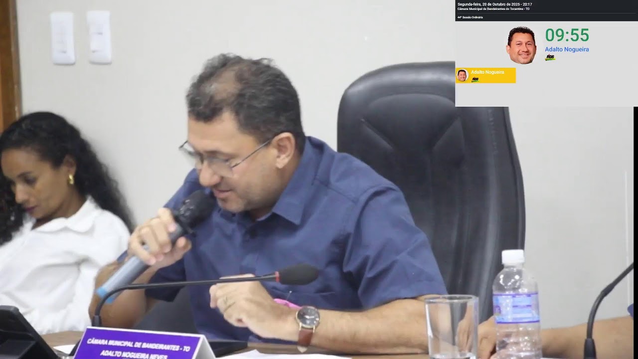 4°Sessão Ordinária de Outubro 20/10/2025 Câmara Municipal de Bandeirantes do Tocantins 2025