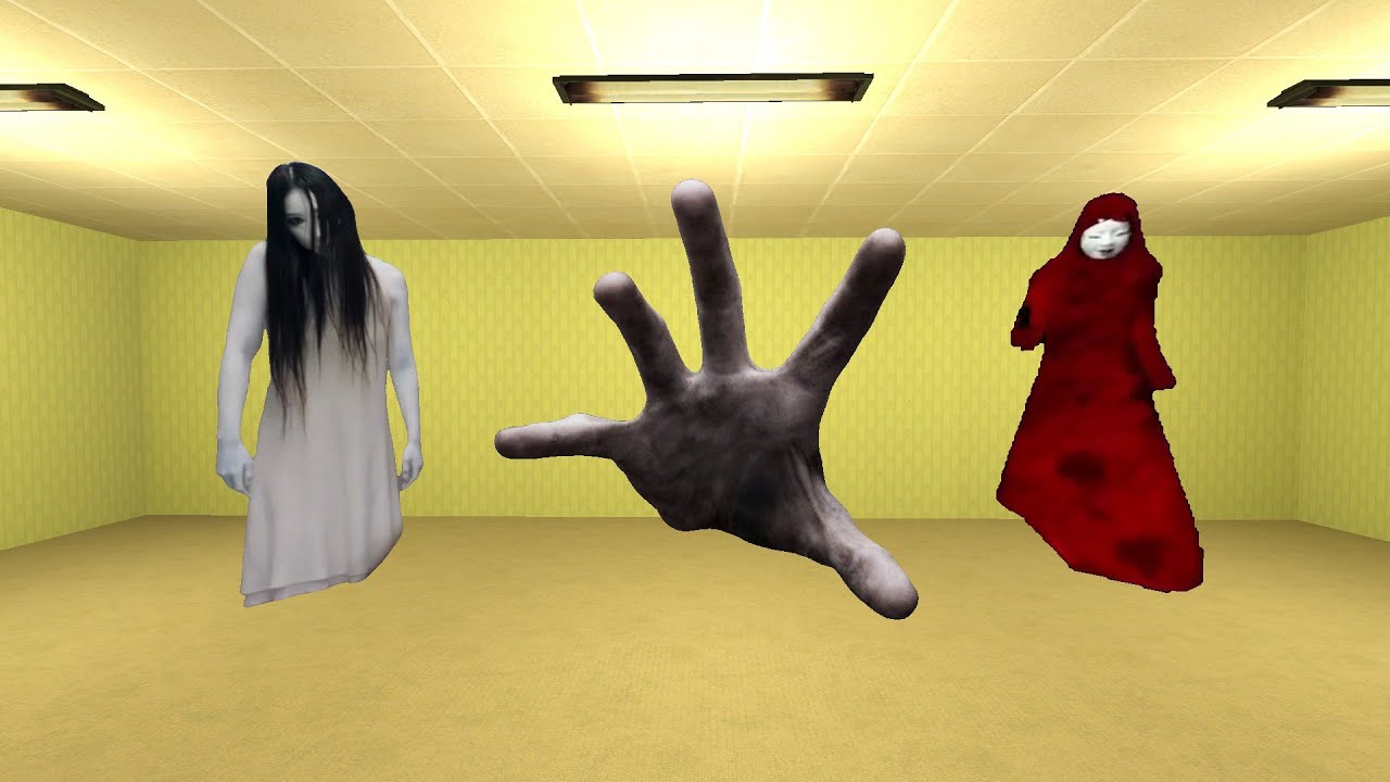Scary Ghost Kayako Saeki, Aka Manto and Scary Hand Nextbot Gmod | Garry's Mod