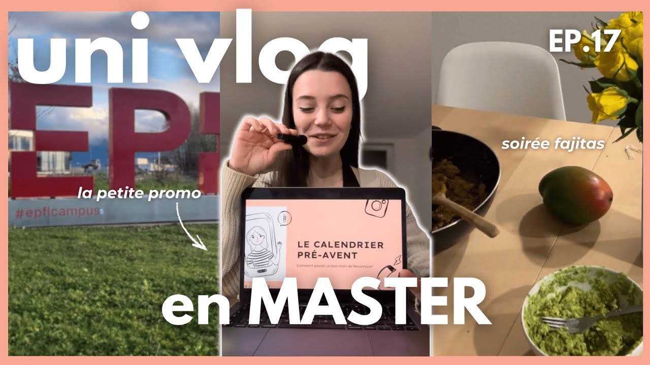 vlog d'une journée typique en MASTER (uni vlog) 📖 | Calendrier Pré-Avent Jour 17