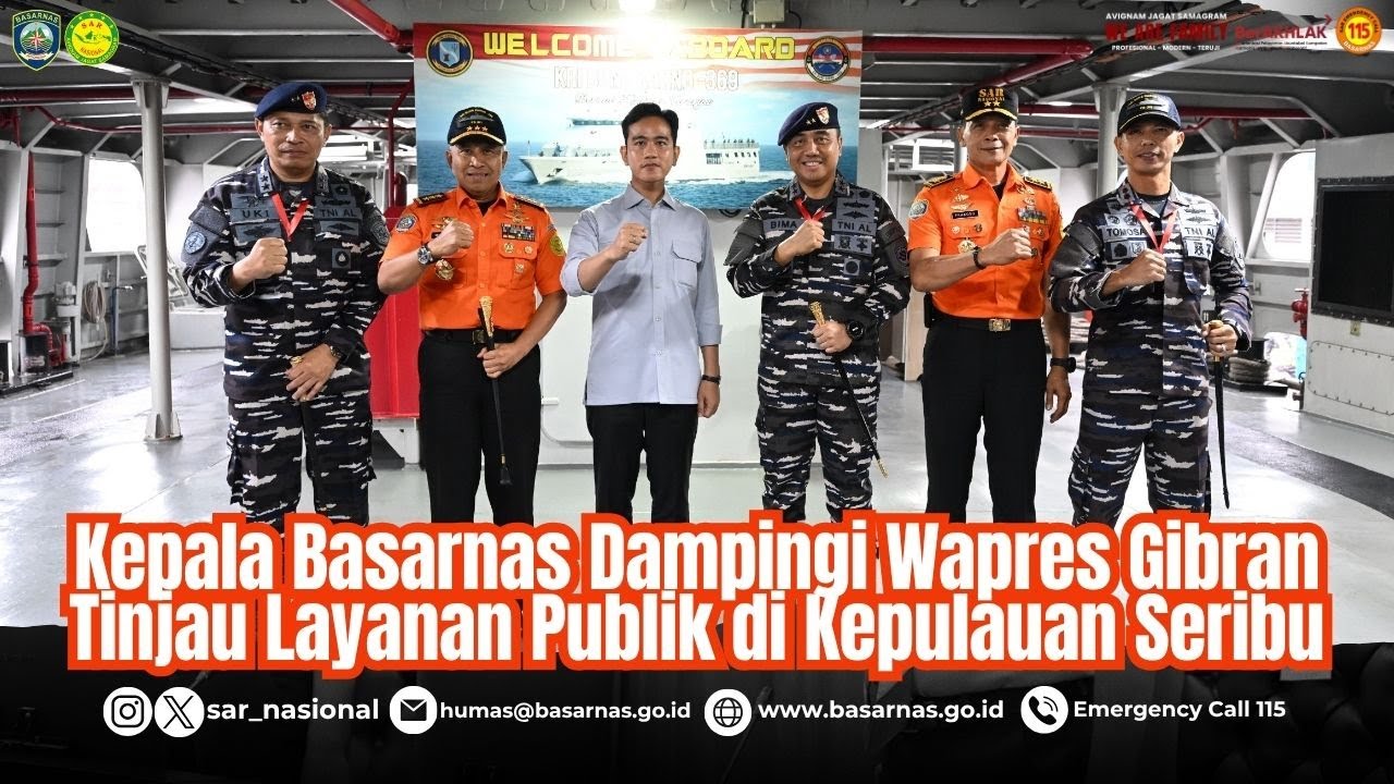Kepala Basarnas Dampingi Wapres Gibran Tinjau Layanan Publik di Kepulauan Seribu