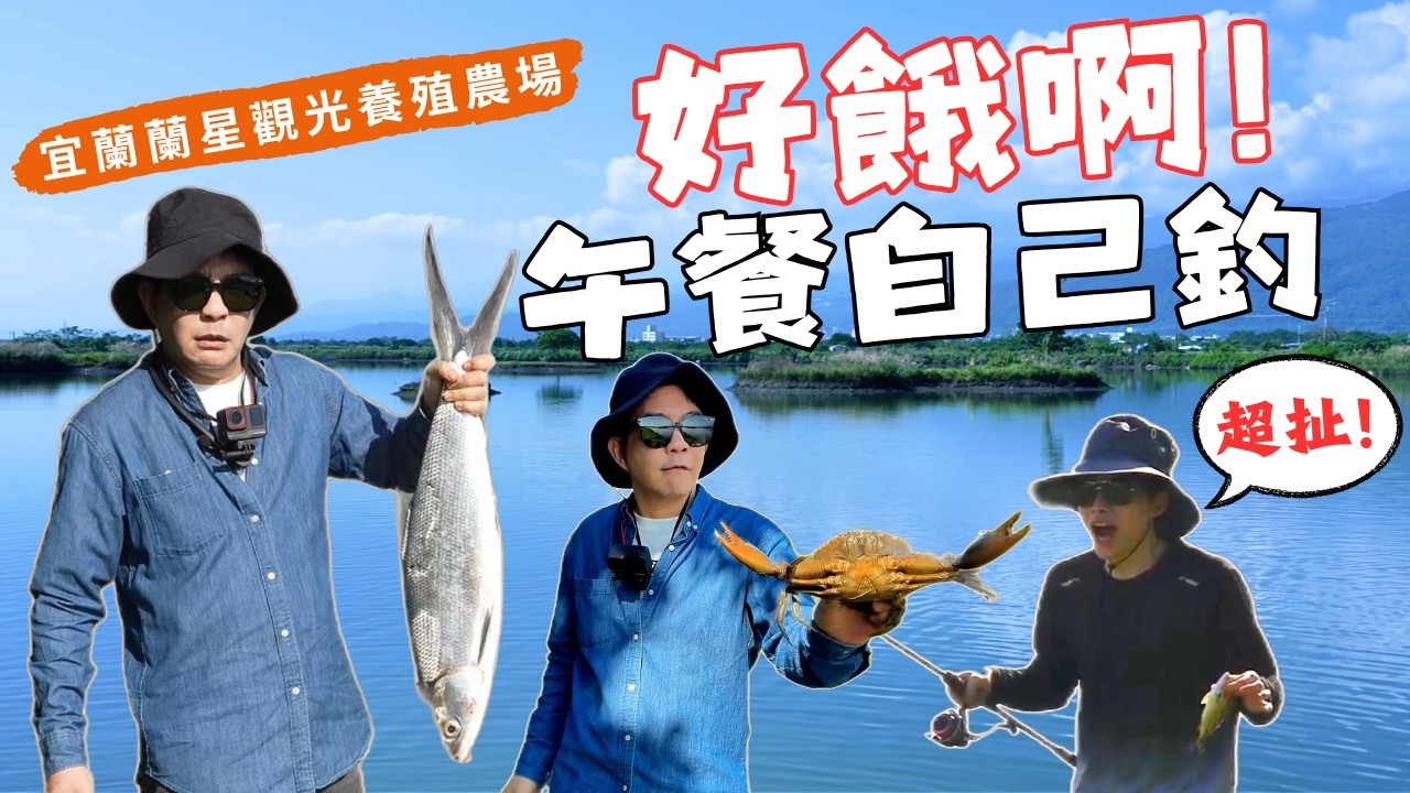 【老吳來趣玩】釣不到沒得吃⁉️會不會全家人都餓肚子❓吳師傅大挑戰❗超大紅蟳❗巨大虱目魚❓野炊海鮮三吃，鮮甜到停不下來 #虱目魚 #紅蟳 #花身雞魚 #黑棘鯛 #黑公 現釣現煮！