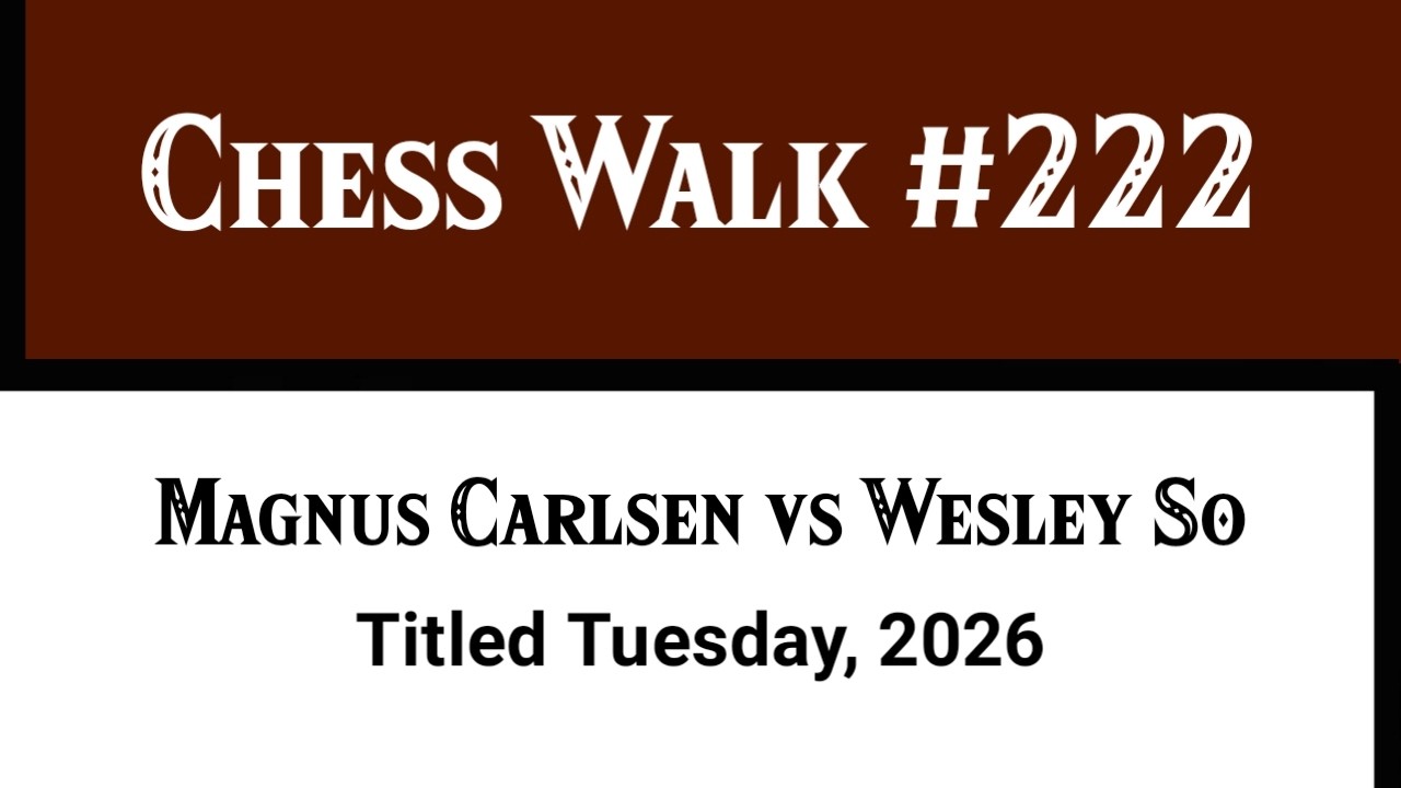 Magnus Carlsen vs Wesley So &bull; Titled Tuesday, 2026