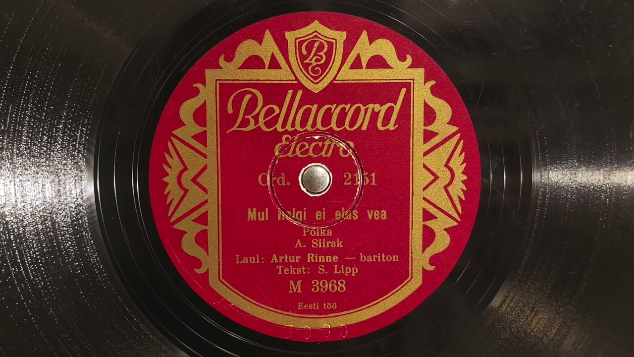 Artur Rinne - Mul iialgi ei elus vea (1935)