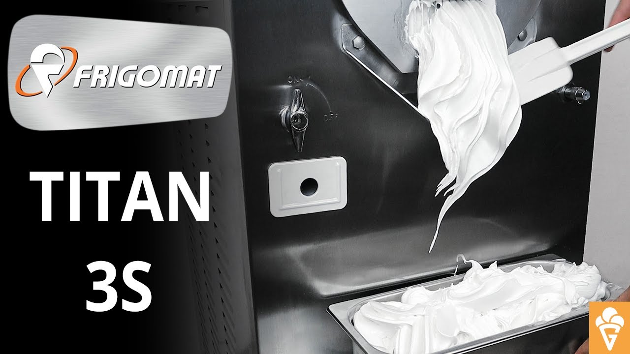 Profi Eismaschine Frigomat Titan 3S Probelauf Eisherstellung