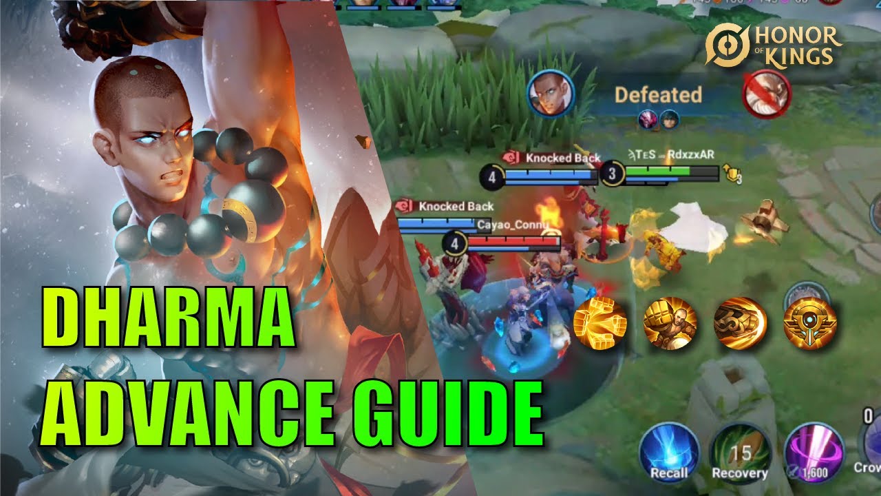 How to Play Dharma | Best Combos, Builds, Counters & Tips | Honor of Kings
