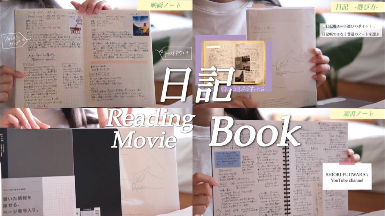 日記、読書ノート、映画ノートの書き方 /ジブリ日付けシート  /  社会人1年目の週末