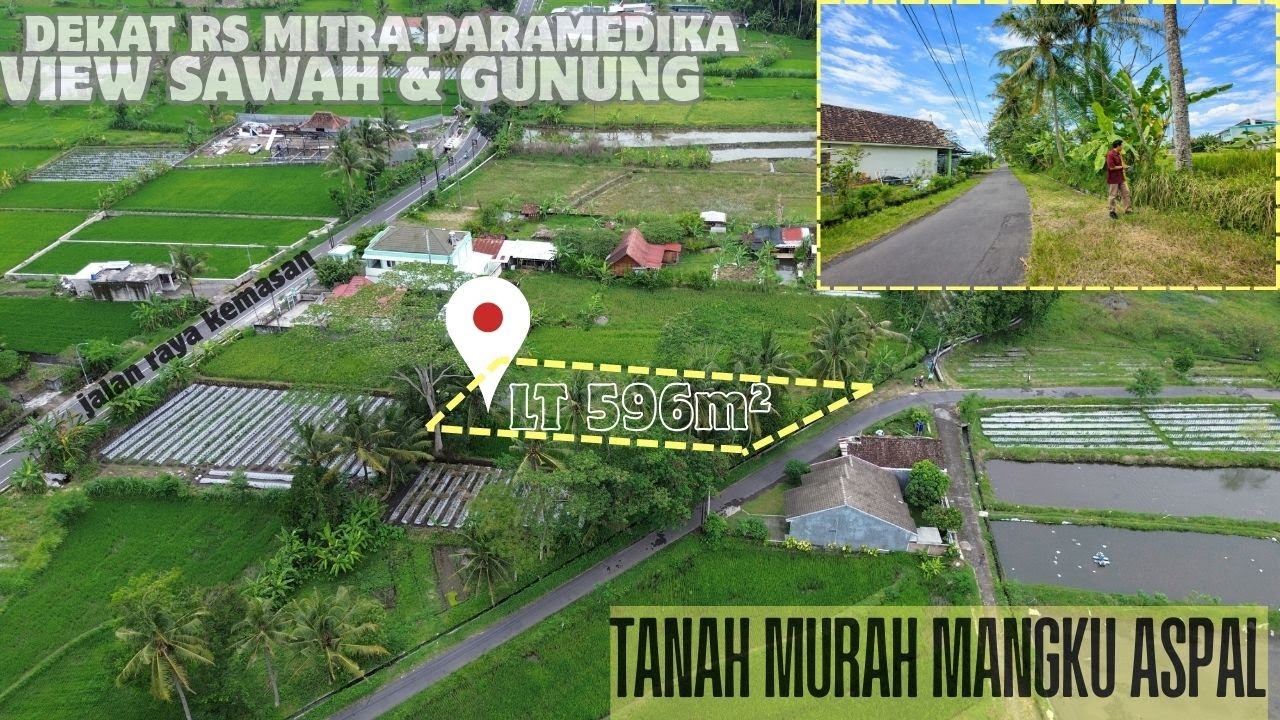 Dijual Tanah SHM Tegalan 596m² Zona Kuning Mangku Aspal | Lokasi Premium Ngemplak Sleman | SB EPS586