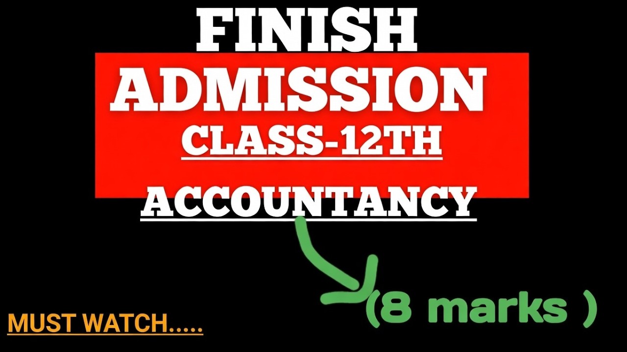 ADMISSION OF A PARTNER ONESHOT REVISION | 8 marks fixed ✅ |