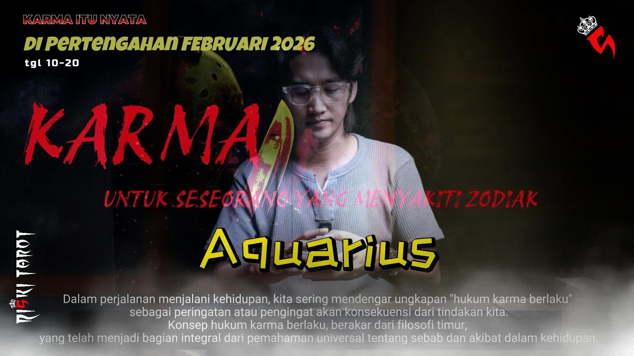 KARMA,TABUR TUAI,yang dirasakan orang yang menyakiti zodiak Aquarius di awal bulan Februari 2026