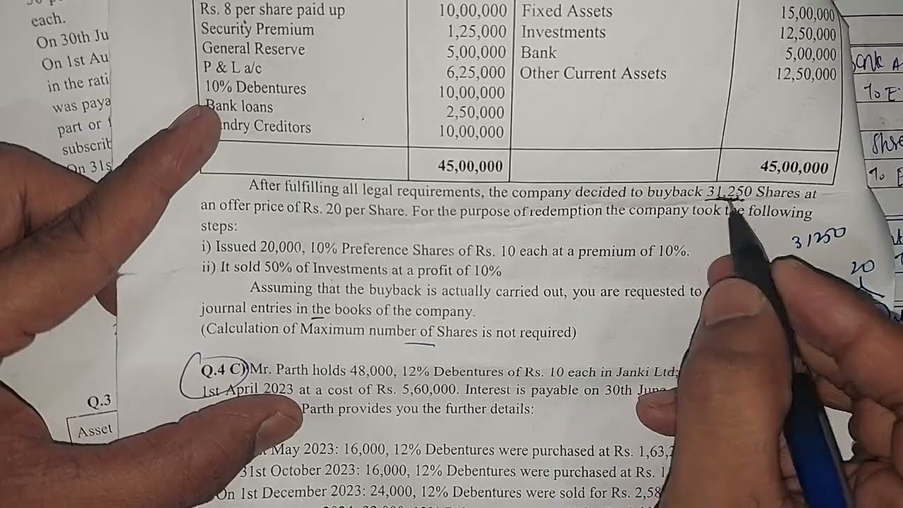 BUY BACK OF SHARES  2025|Financial Accounts ❤️sem5|Tybcom SEM5|👨&zwj;👦&zwj;👦Important University Questions |