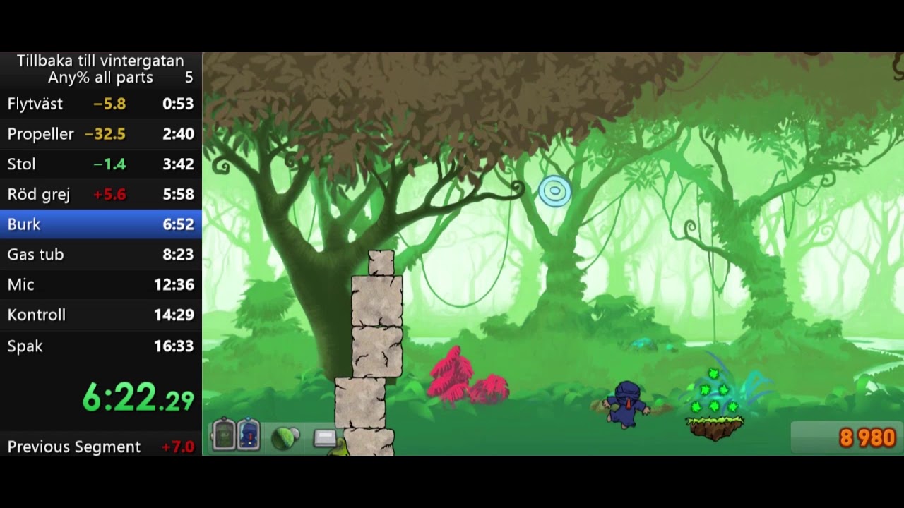 Vilse I Vintergatan Any% All parts Speedrun 13:55.83